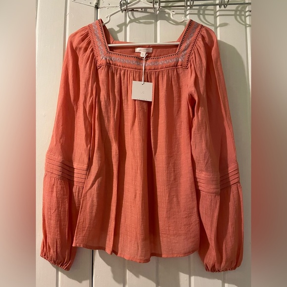 LC Lauren Conrad peasant blouse X-small NWT - Picture 2 of 8